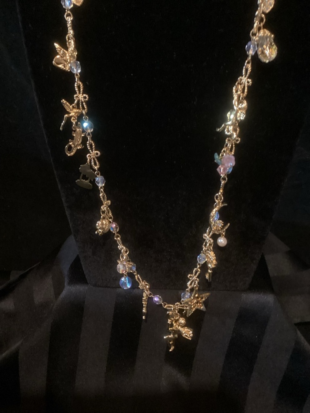 Vintage Kirk's Folly "Multi Billion Dollar Baby" Charm Necklace,